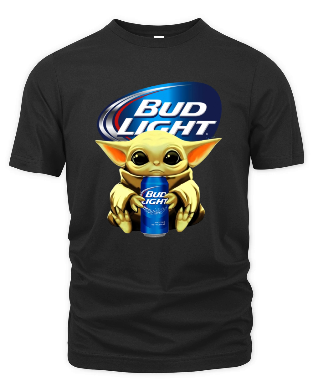 The Mandalorian Baby Yoda Bud Light Organic Unisex T-shirt