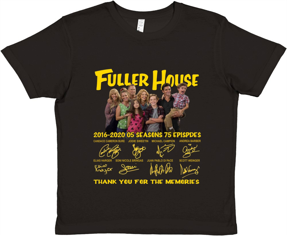 Fuller House 2016 2020 05 seasons 75 episodes signatures Premium Kids Crewneck T-shirt