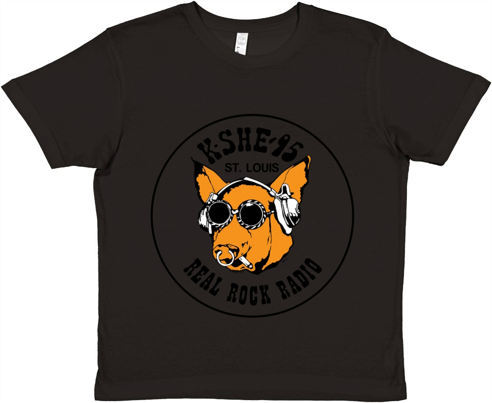 K-SHE 95 Real Rock Radio Premium Kids Crewneck T-shirt
