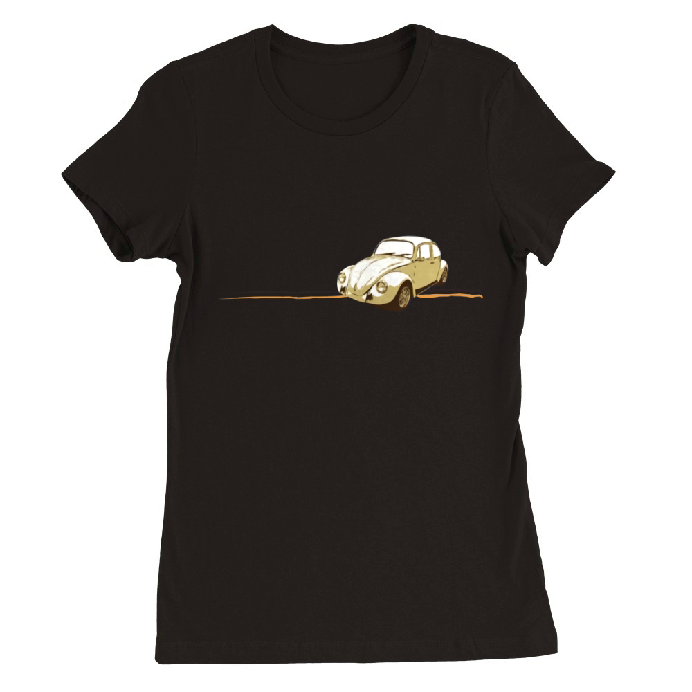 Vw Vintage Beetle Premium Womens Crewneck T-shirt