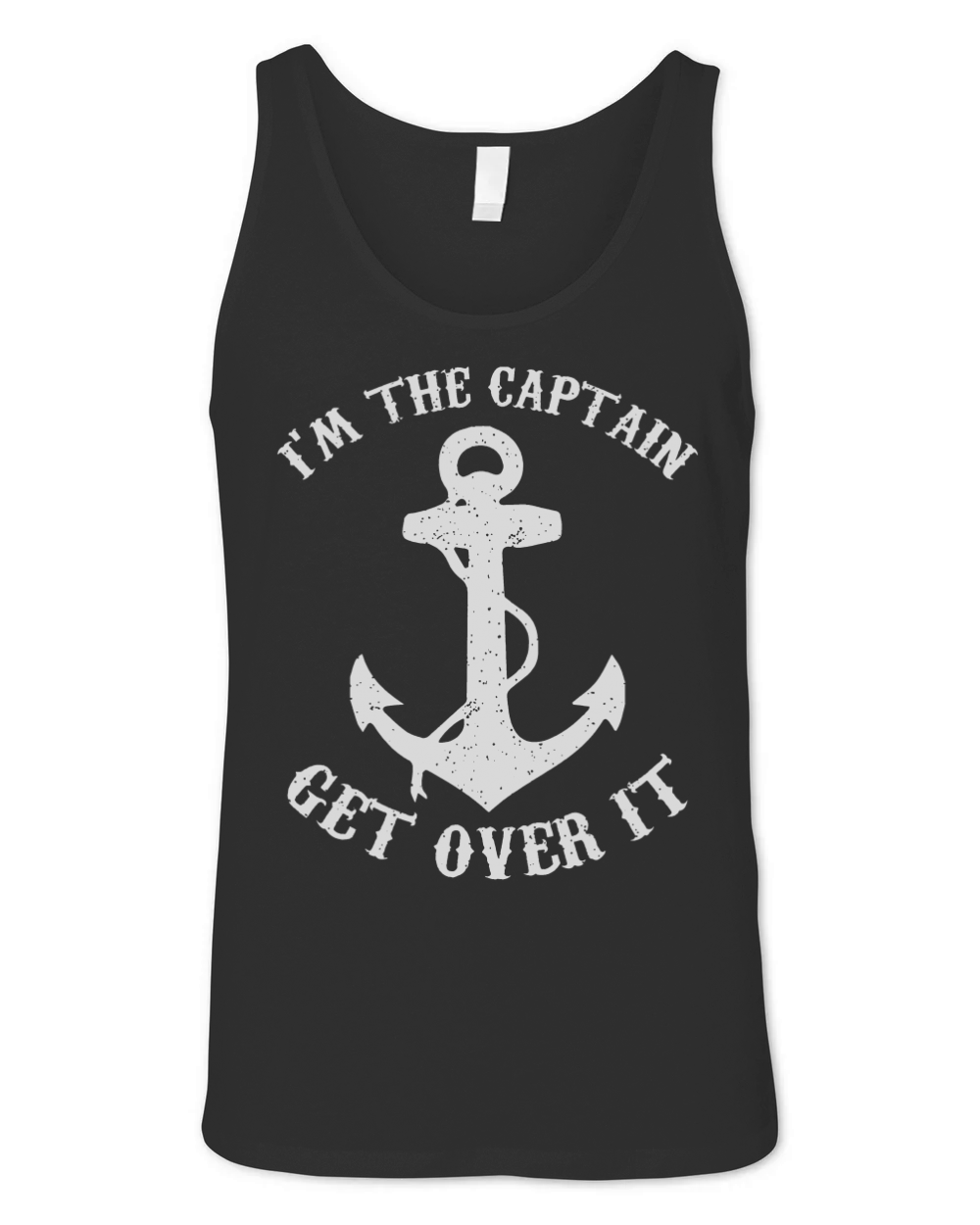 I'm The Captain Get Over It - Funny Boat Captain T-Shirt Unisex Jersey Tank