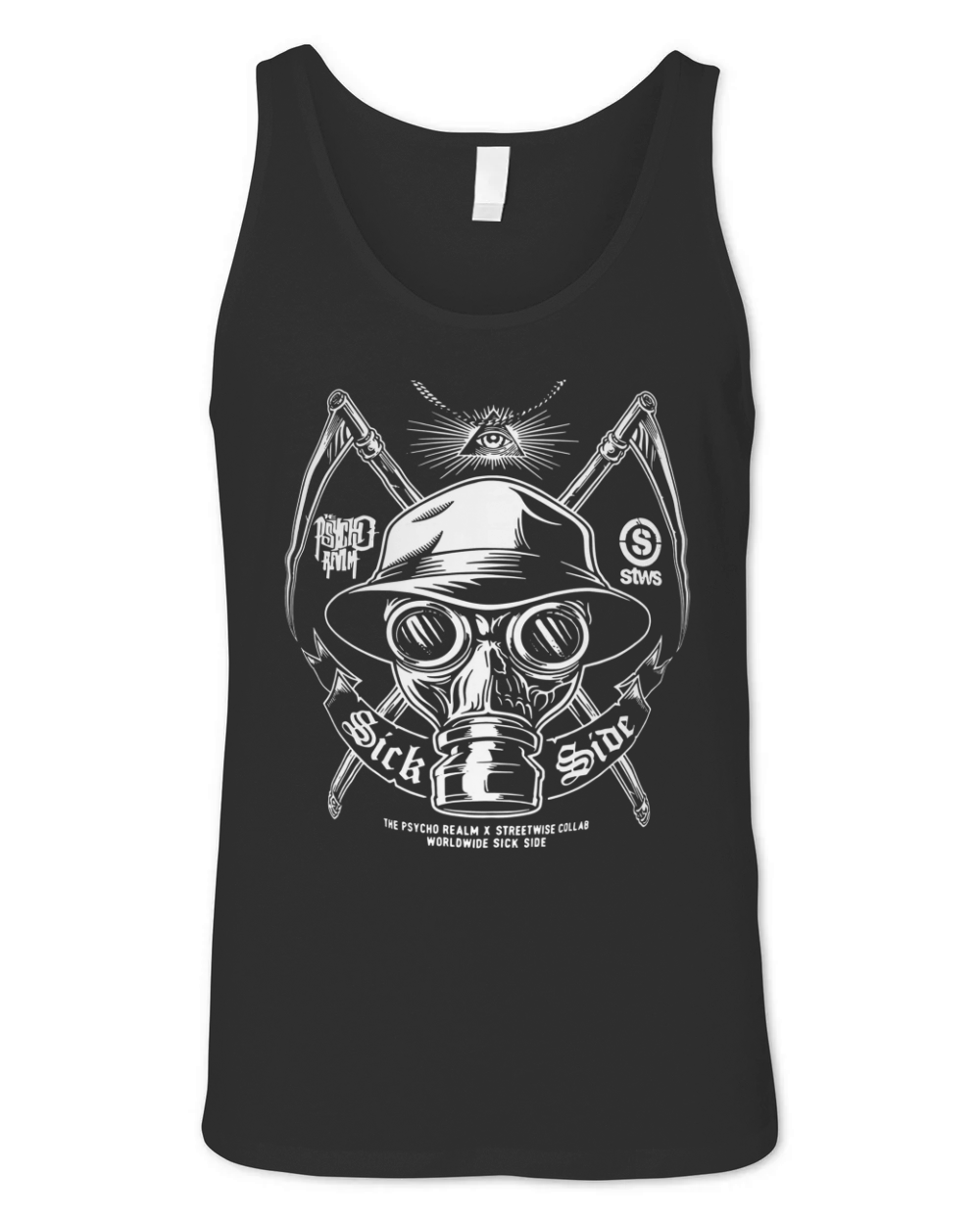 The Psycho Realm Streetwise Collab Worldwide Sick Side Unisex Jersey Tank