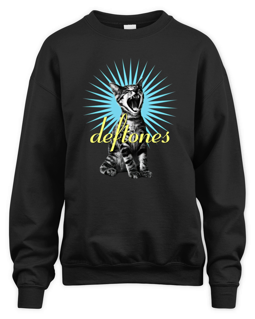 Deftones Band Adrenaline Cat Unisex Premium Crewneck Sweatshirt