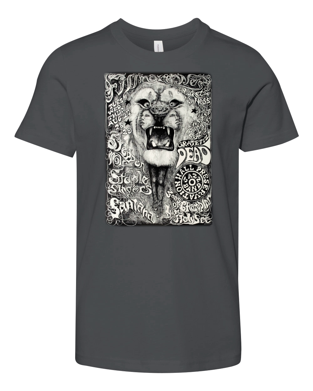 Carlos Santana While Lion Preservation Youth Unisex Jersey Tee