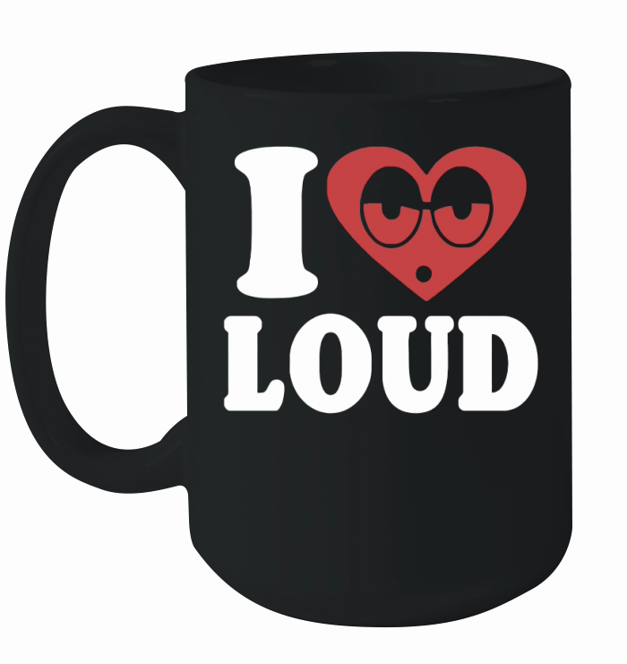 I Love Loud Men's Ceramic Mug