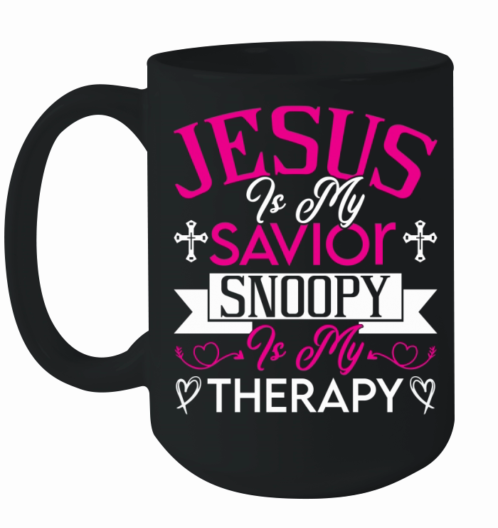Jesus Is My Savior Snoopy 3 Ceramic Mug