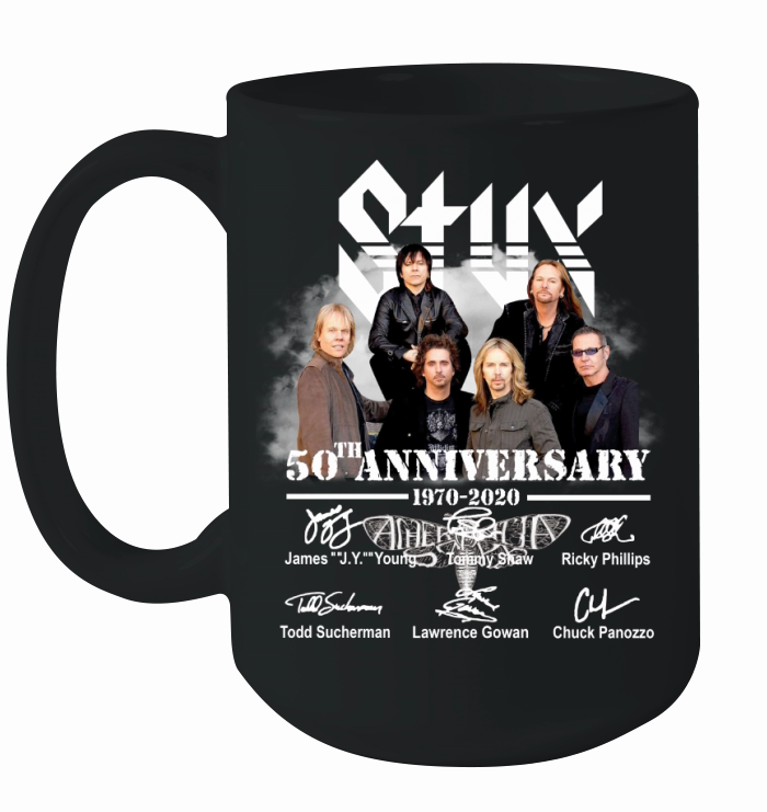 Styx 50th Anniversary 1970 2020 Signature Ceramic Mug
