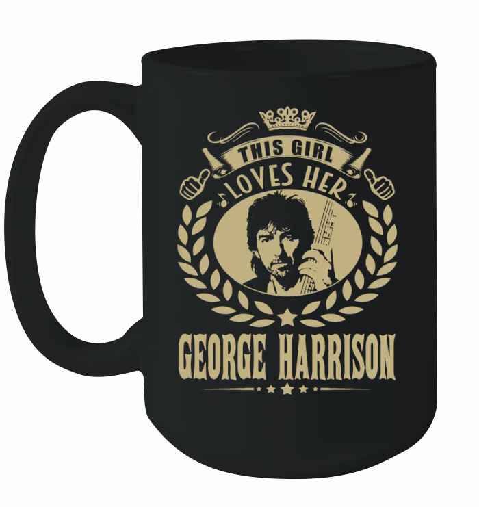 This Girl Loves Her george harrison TShirt Ceramic Mug