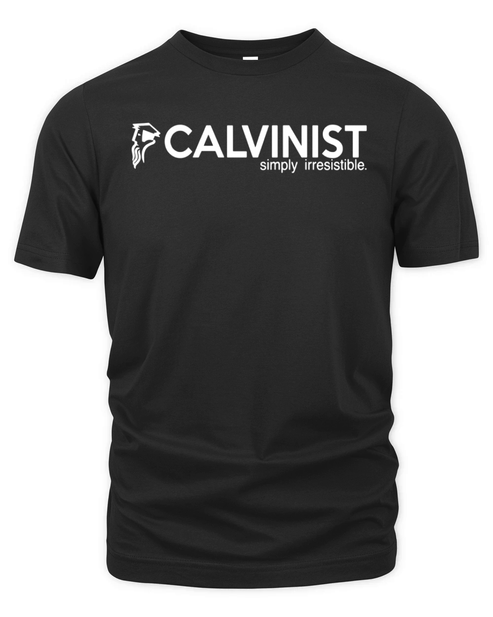 Funny Calvinist Simply Irresistible John Calvin T-Shirt Organic Unisex T-shirt