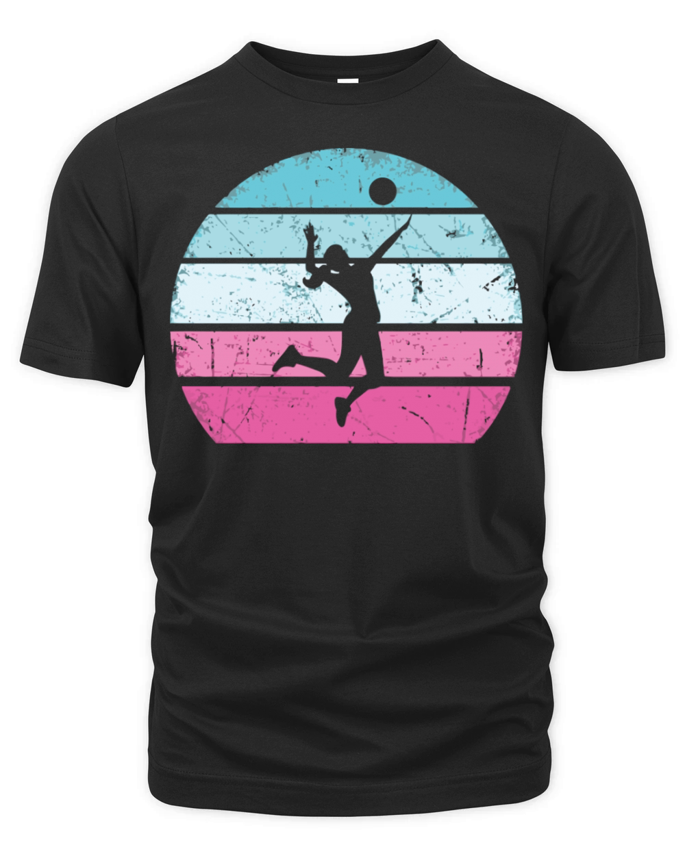 Volleyball Girl Retro Vintage Organic Unisex T-shirt