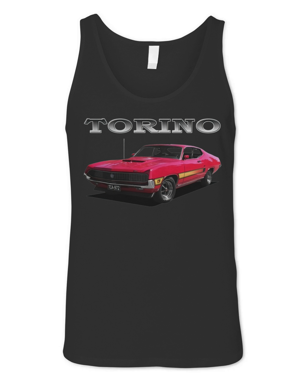 1970 Ford Torino GT Red Unisex Jersey Tank