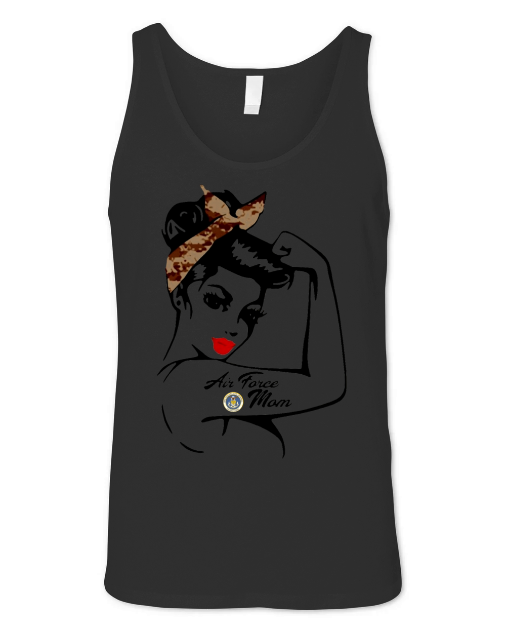 Air Force Mom Unisex Jersey Tank