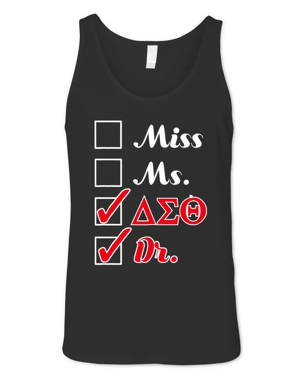 Delta Doctor Physician Sorority Sigma Theta Unisex Jersey Tank