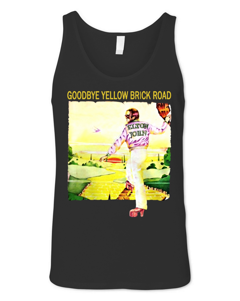 Elton John Goodbye Yellow brick Road Vintage - Mens Premium T-Shirt Unisex Jersey Tank
