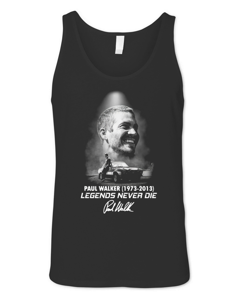 Paul Walker 1973 2013 Legends Never Die signature shirt Unisex Jersey Tank