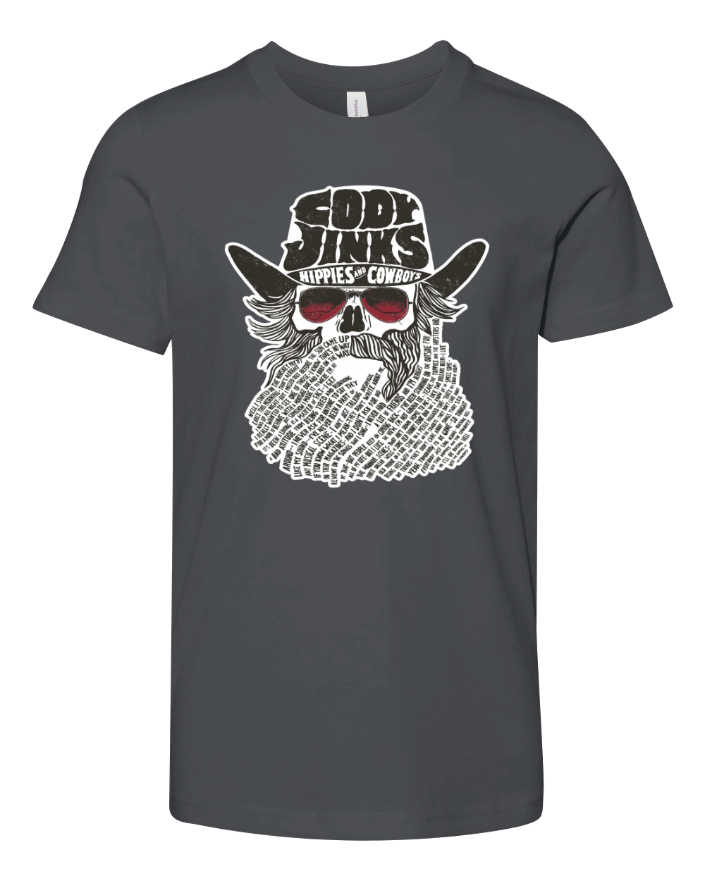 Cody Jinks Hippies And Cowboys Youth Unisex Jersey Tee