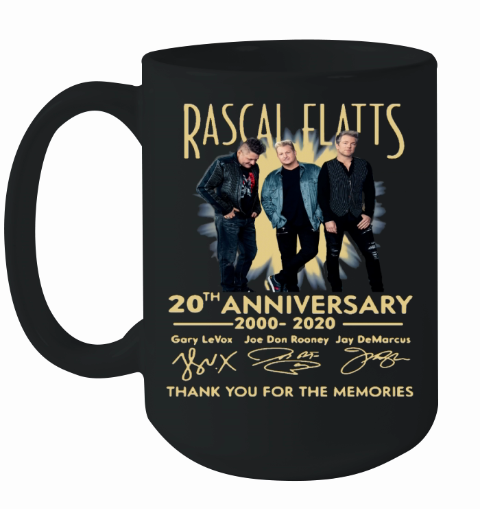 Rascal Flatts Band 20th Anniversary 2000-2020 Signature shirt Ceramic Mug