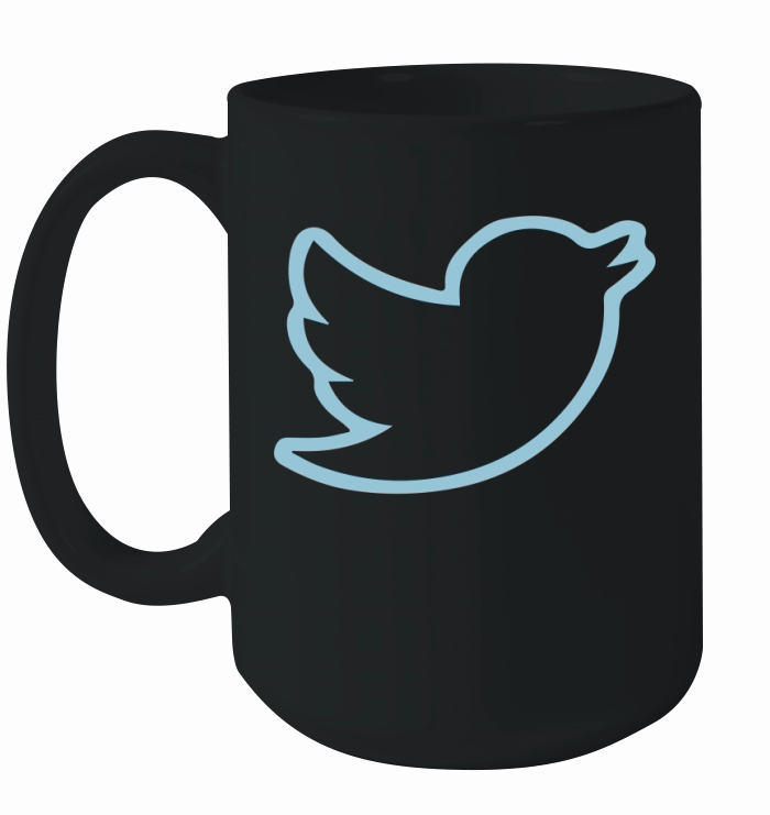 Twitter Bird Border Ceramic Mug