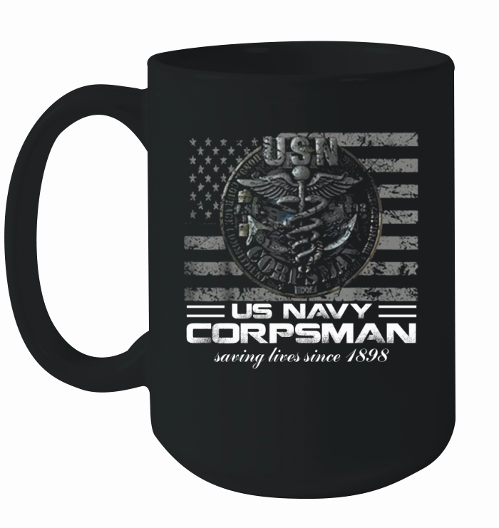 Us Navy Corpsman Navy Veteran Ideas t-shirt Ceramic Mug