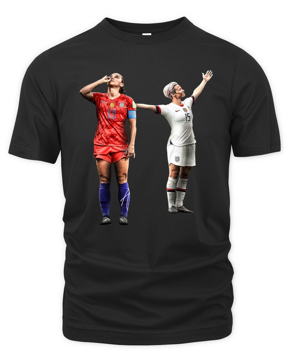Alex Morgan and Megan Rapinoe womens soccer shirt Organic Unisex T-shirt