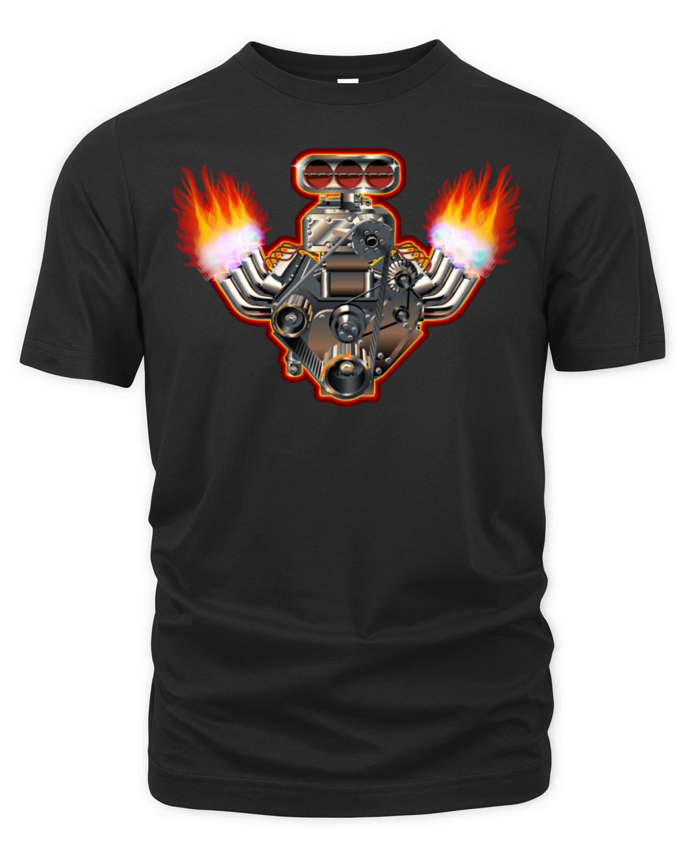 cool car engine design Organic Unisex T-shirt