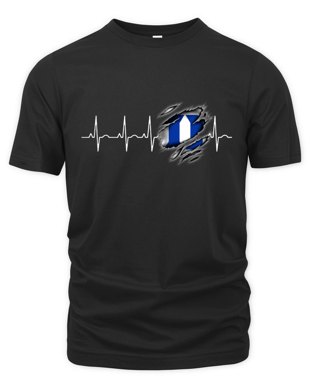 Heartbeat Duke Blue Devils Organic Unisex T-shirt