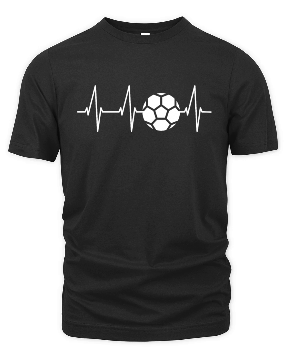 Soccer Heartbeat T Shirt Funny Soccer Tee Soccer Organic Unisex T-shirt