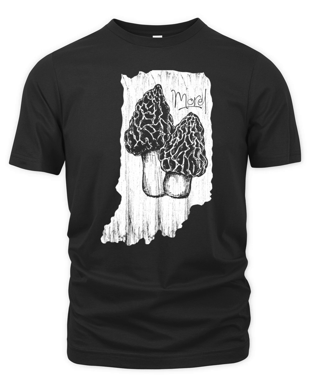 Vintage Morel Mushroom Hunting Picking Morchella Mushrooms T-Shirt Organic Unisex T-shirt