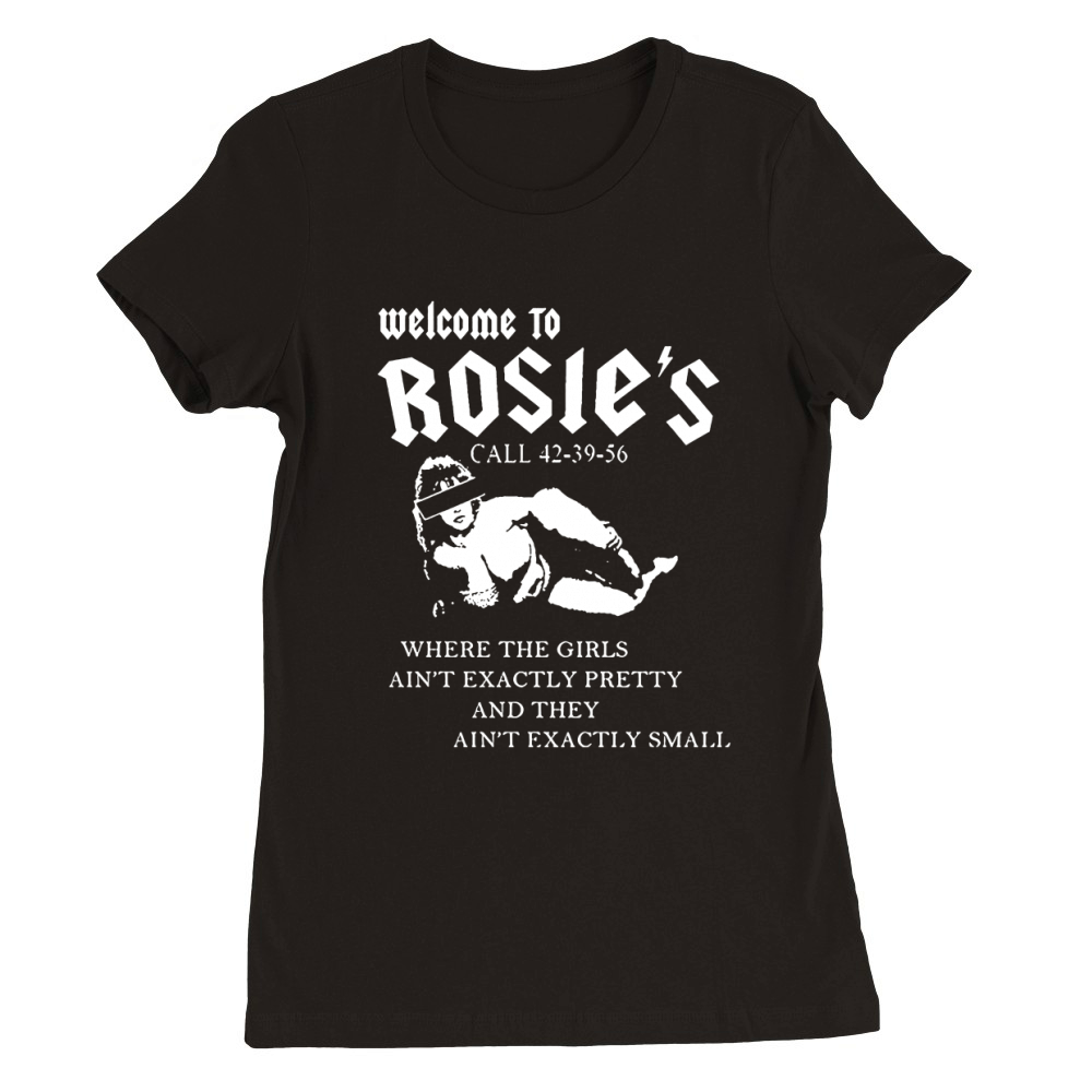 ACDC inspired Whole Lotta Rosie inspired Premium Womens Crewneck T-shirt