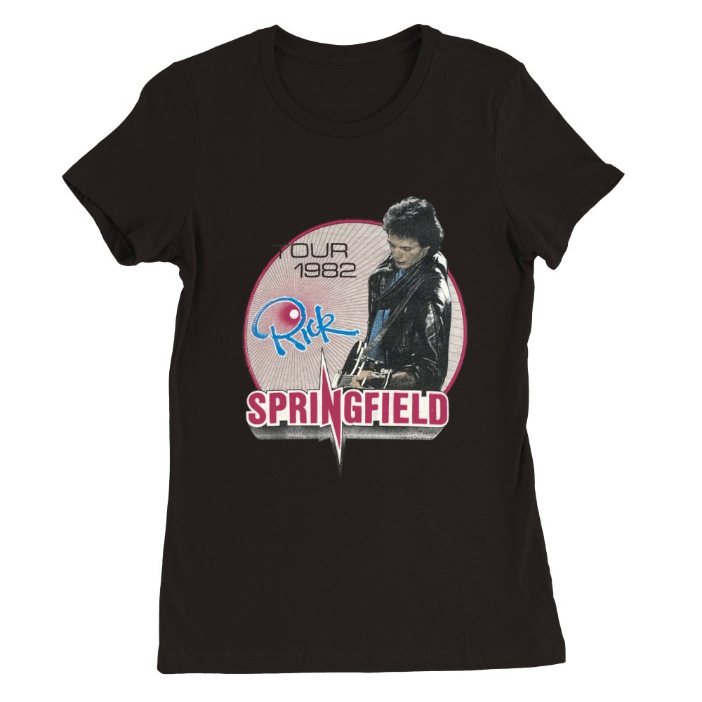 Rick Springfield music Premium Womens Crewneck T-shirt
