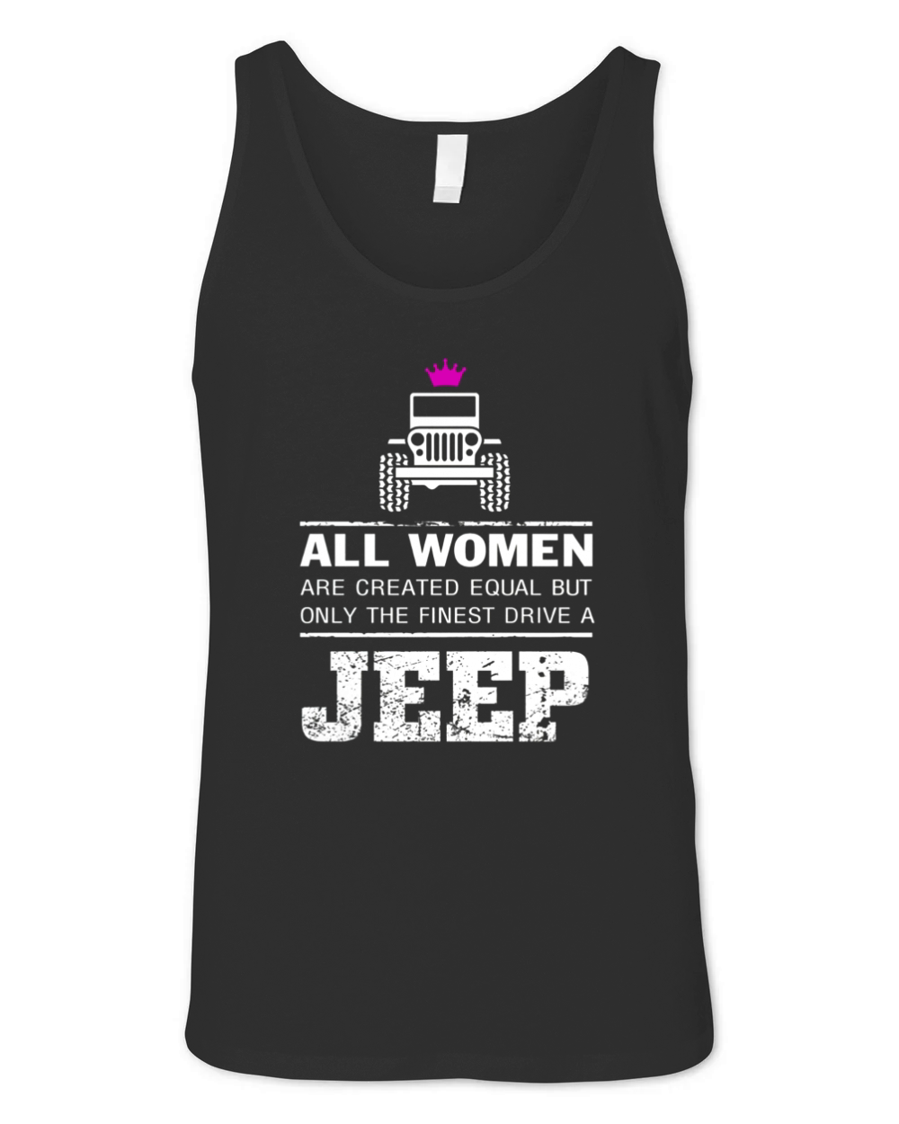 ALL WOMAN JEEP SHIRT Unisex Jersey Tank
