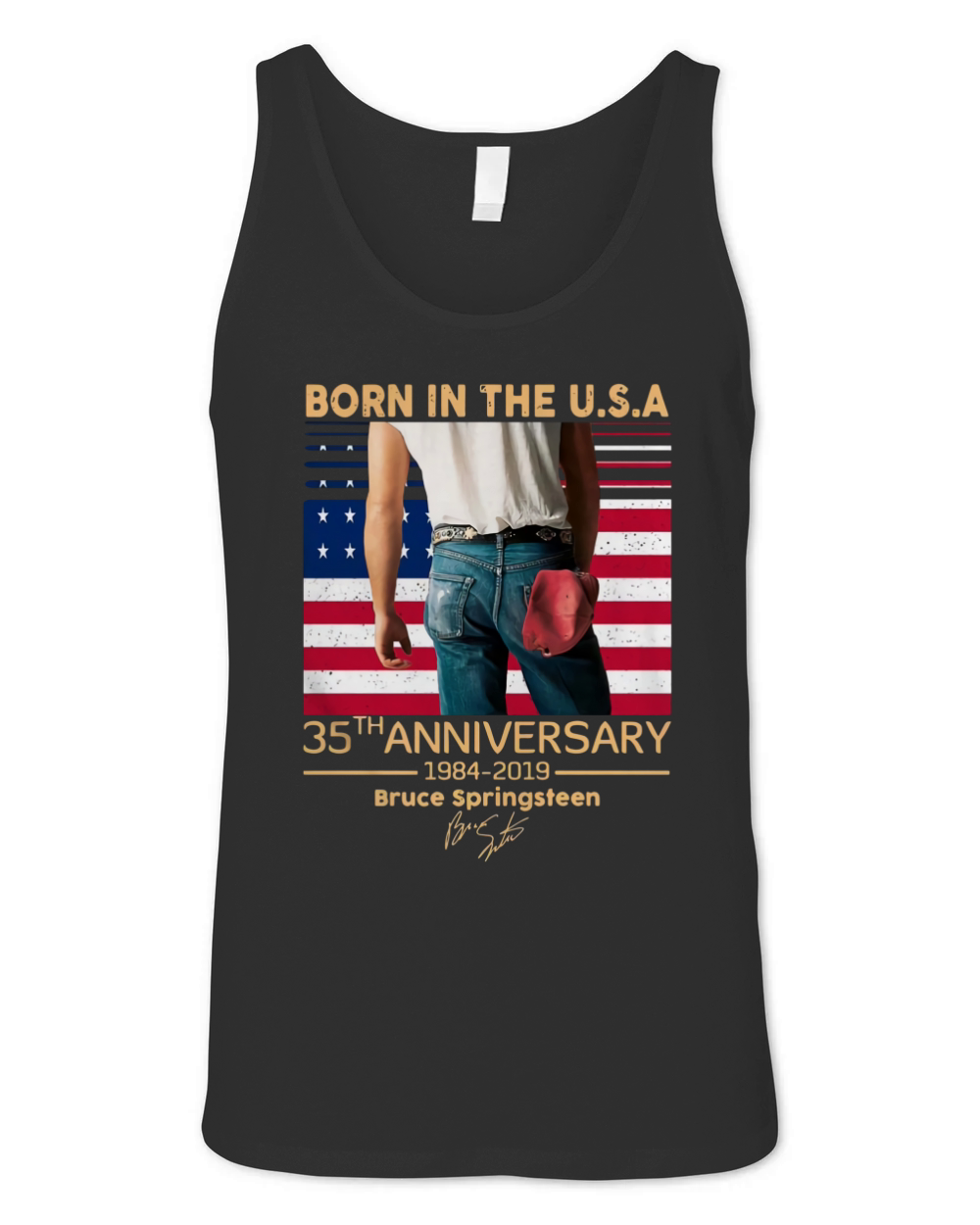 Born In The Usa 35th Anniversary 1984 2019 Bruce Springsteen Unisex Jersey Tank