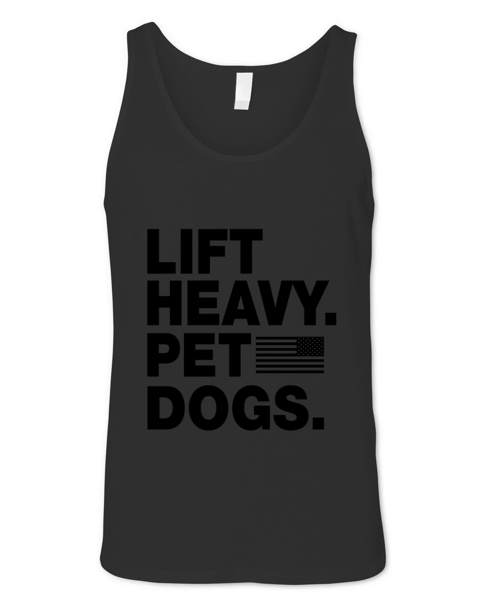 Lift Heavy Pet Dogs Flag American shirt Unisex Jersey Tank