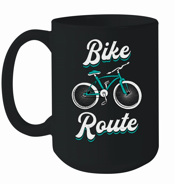 Fat Bike Route Bike Biker MTB Cycling Fatbike Ceramic Mug