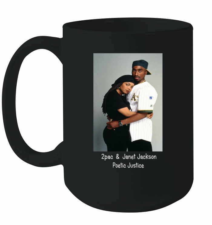 TUPAC 2PAC & JANET JACKSON POETIC JUSTICE Ceramic Mug