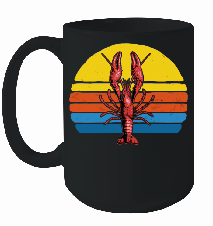 Vintage Crawfish 80S Louisiana Crawdad Ceramic Mug