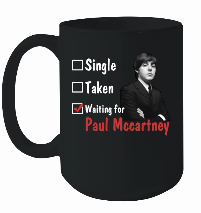 Vintage Waiting For Paul Mccartney Ceramic Mug