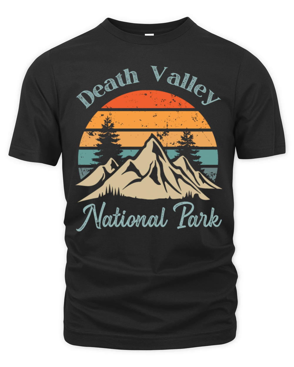 Death Valley National Park Retro Vintage Mountain Organic Unisex T-shirt