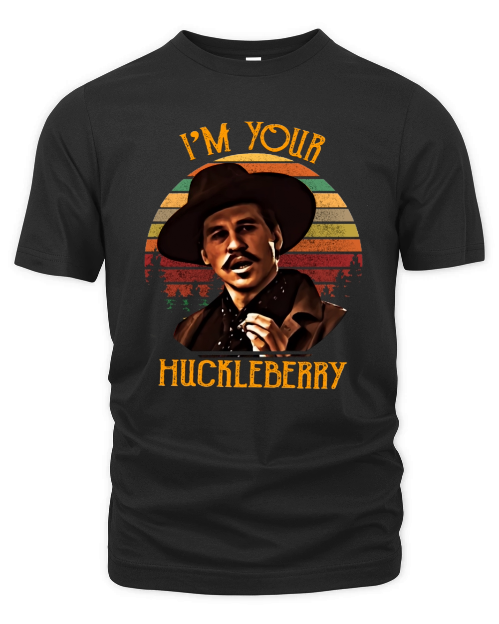 I'M YOUR HUCKLEBERRY Vintage Sun Retro Organic Unisex T-shirt