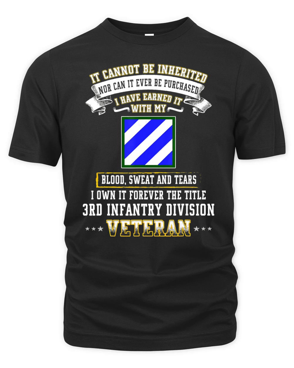 I Own Forever The Title 3rd Infantry Division Veteran T-Shir Organic Unisex T-shirt