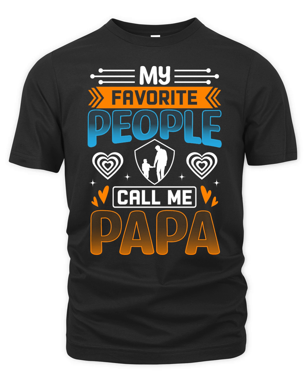 My favorite people call me papa Organic Unisex T-shirt
