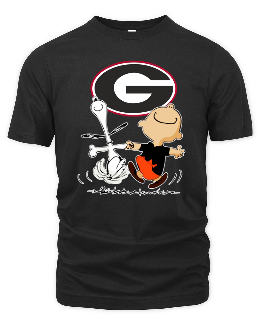Snoopy Georgia Bulldogs fans Organic Unisex T-shirt