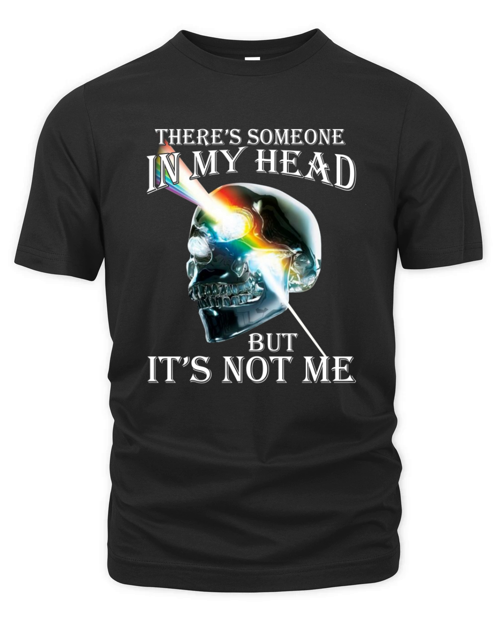 There's Someone In My Head But It's Not Me Skull Pink Floyd Lgbt Organic Unisex T-shirt