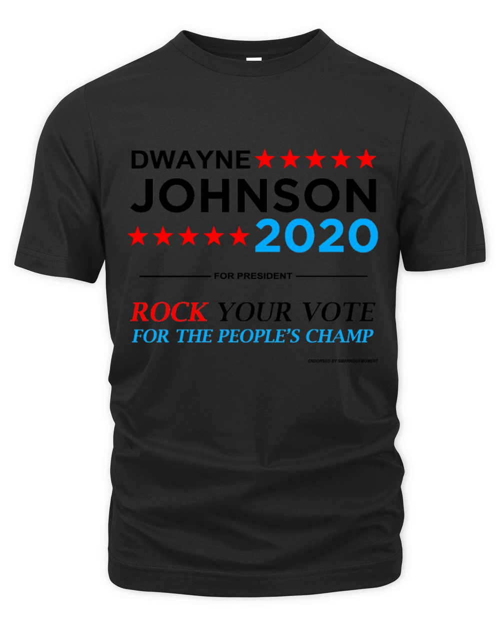 Vote The Rock 2020 President Dwayne Johnson Election (black) T-Shirt Organic Unisex T-shirt