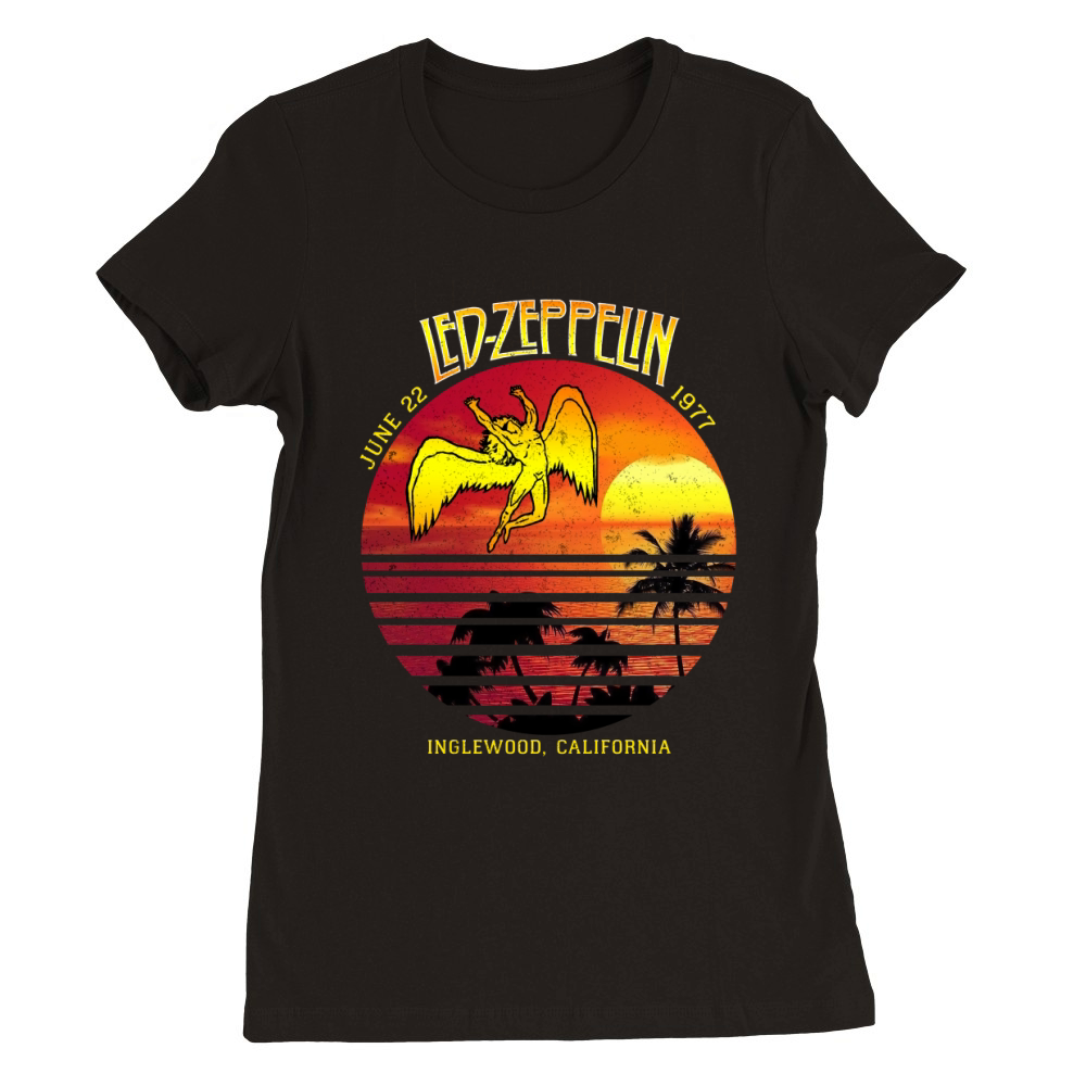 LED ZEPPELIN SUNSET Premium Womens Crewneck T-shirt