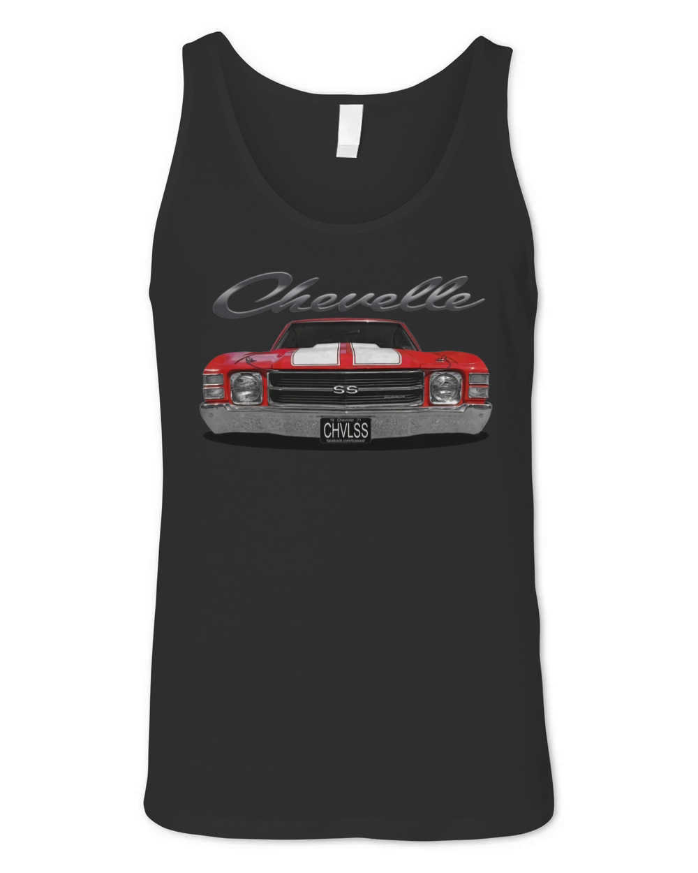 1971 Chevelle Front Red Unisex Jersey Tank