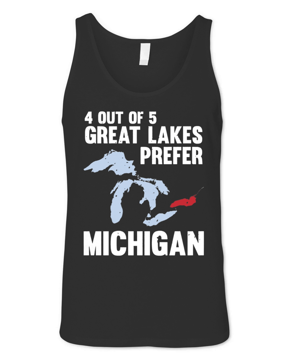 Four Out of Five Great Lakes Prefer Michigan T-Shirt Unisex Jersey Tank