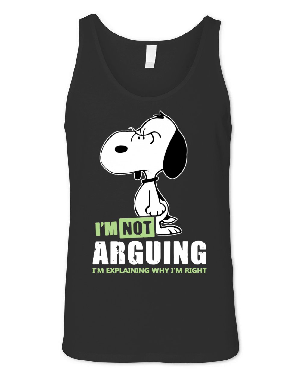 Snoopy Arguing Unisex Jersey Tank