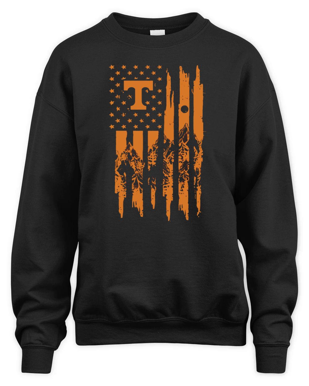Tennessee Volunteers American Flag Unisex Premium Crewneck Sweatshirt