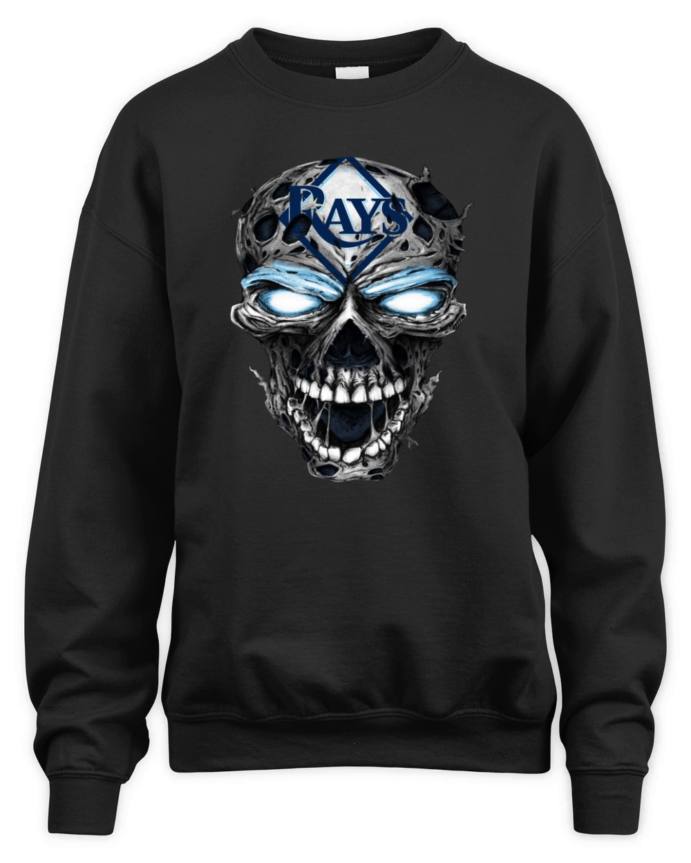 tng-Sport-baseball-skull-Tampa Bay Rays Unisex Premium Crewneck Sweatshirt